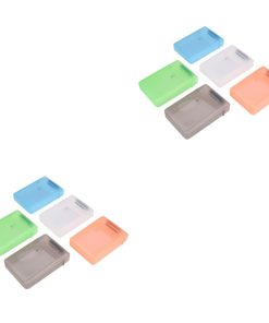 10 Pcs Digital Accessories Organizer Hard Drive Case with Label Small Travel Case External Hard Drive Case 3.5 HDD Case Small Hard Case Charger Cable Protector USB Hard Drive