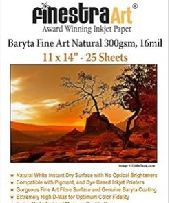 11" X 14" Baryta Fine Art Natural Inkjet Paper - 25 Sheets