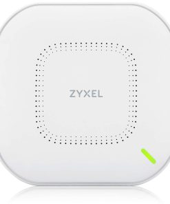 Zyxel True WiFi 6 AX3000 Multi-Gigabit Business Access Point | 2.5G Uplink & 1 GbE Passthrough | Mesh, Seamless Roaming, Captive Portal | Hybrid Cloud | POE+ Support | AC Adapter Included | NWA210AX
