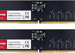 【DDR5 RAM】 GIGASTONE 32GB Kit (2x16GB) DDR5 5600MHz PC5-44800 CL 46-46-46-90 1.1V UDIMM 288 Pin Unbuffered Non ECC PC Desktop ONLY Memory Module Upgrade