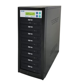1 to 7 24X Burner M-Disc Support CD DVD Duplicator - Standalone Copier Duplication Tower OPTO-S7T-DVD-BK