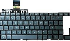 ZAHARA US Backlit Laptop Keyboard Layout for Asus ZenBook Duo UX481 UX481F UX481FA UX481FL UX481FAY UX4100E UX4000 0KN1-A31US13 0KNB0-5622US00 9Z.NGQBU.001 NSK-W10 01 NSK-W1001 0KN80-5622US00