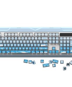 116 Keys Backlit Keycaps Set for Mechanical Keyboards with Snow Pattern Translucently 5-Side Heat Sublimated