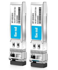 10G SFP+BIDI Transceiver a Pair for Cisco Meraki SFP-10G-BXU-I Ubiquiti UF-SM-10G-S MikroTik S+2332LC10D-1330 D-Link Netgear 10GBASE-BIDI SFP+1270nm /1330nm 10km DOM Other Open Switches