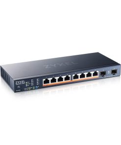 Zyxel 8-Port Multi-Gig 2.5G Cloud/Smart Managed PoE++ Switch @130W | with 8 x PoE++(60W)| 2 x 10G SFP+ |Desktop or Wall Mount [XMG1915-10EP]