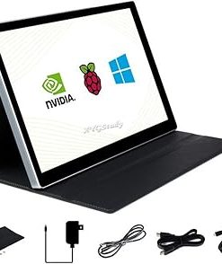 10.5inch HDMI Capacitive Touch AMOLED 2560×1600 2K Resolution with Fully Laminated Toughened Glass Panel Supports Raspberry Pi Jetson Nano PC Windows 11/10 / 8.1/8 / 7 CM4 @XYGStudy