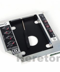 10PCS/lot 12.7mm 2.5" Aluminum 2nd HDD Caddy SATA to SATA SSD HDD Case for Laptop ODD DVD/CD-ROM Optical Bay