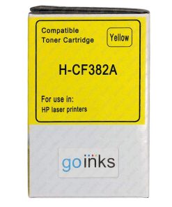 1 Go Inks Yellow Laser Toner Cartridge to Replace HP CF382A Compatible/Non-OEM for HP Colour Laserjet Pro Printers