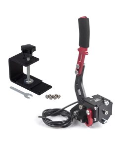 ZHSYMX USB Handbrake for 16Bit SIM PC Racing Games, Compatible with G27 G29 G920 G923 T500 T300 Simulate Linear Handbrake With Fixing Clip（Only PC System） Black