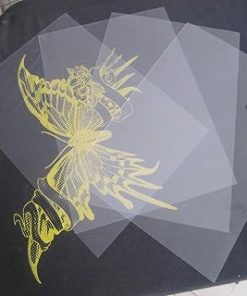 11"x17" 100 Sheets Screen Printing Film Waterproof Inkjet Transparent Film for Water-based Pigment and Dye Printers