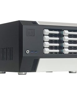 ZhenLoong-X86 8 Bay NAS case Server Storage Chassis Hard Disk Drive hot swappble 12Gb backbplane SFF8643 Interface Support MATX/ITX Motherboard with PCIe X4 8 SATA Expansion Card