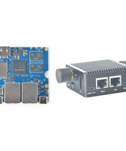 youyeetoo FriendlyElec Nanopi R2S Plus Mini Router, 1GB DDR4, 32GB eMMC, RK3328 Soc, OpenWRT with Dual-Gbps Ethernet, for IOT NAS Smart Home Gateway, Portable Travel (R2S Plus WiFi Combo)