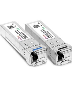 1 Pair 10GBASE-BX60-UD BiDi SFP+ Module, TX 1270nm/1330nm, RX 1330nm/1270nm, 60km DOM Simplex LC/UPC SMF Optical Transceiver Networking Mini Gbic for Extreme 10GB-BX60-U/ 10GB-BX60-D