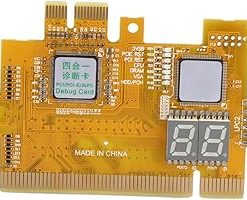 [4 in] Diagnostic Card for Motherboard - Computer Motherboard Tester | Desktop Diagnostic Tool for PC Hardware Troubleshooting