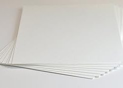 100% Cotton Paper 300gsm/110lb, 200 Qty, 5.5x8.5 (A9), Pearl White