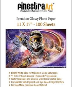 11" X 17" Premium Glossy Inkjet Photo Paper - 100 Sheets