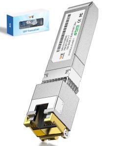 1.25/2.5/5/10G-T SFP+ to RJ-45 Transceiver, 10G Copper SFP+ CAT6a Module, Auto-Negotiation, Up to 30m, for Cisco SFP-10G-T-S, Ubiquiti UniFi UF-RJ45-10G, Meraki, TP-Link, Mikrotik, Netgear and More