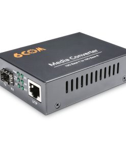 10G Fiber Media Converter,1x 1000M/2.5G/5G/10GBase-T Auto-Negotiation RJ45 Slot to 1x 10GBase-X SFP+ Slot,Support 10GBase-SR/LR Transceiver, 10G SFP to RJ45 Converter