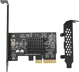 Zopsc USB3.2 Expansion Card, GEN2x2 20Gbps PCIE 4X Adapter Type C Front A Key Type E for Desktop Chassis.