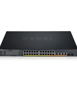 ZYXEL 24 Port PoE Switch Multi-Gigabit Ethernet Smart (XMG1930-30HP) - L2+ Managed, with 20x PoE+, 8X PoE++ @ 700W, 2X 10G RJ45, 2X 10G SFP+, Opt Nebula Cloud, Rackmount, Limited Lifetime Protection