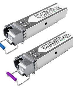 1.25G BiDi SFP Fiber Transceiver Module Pair, 1000BASE-BX-D, Single-Mode Simplex LC, Tx/Rx 1490nm/1310nm, DDM, SMF, Compatible with Cisco, Ubiquiti/Unifi, Mikrotik, TP-Link, HPE and More, up to 20km