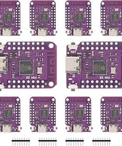 10pcs ESP32 S2 Mini V1.0.0 WiFi Board Based ESP32-S2FN4R2 ESP32-S2 4MB Flash 2MB PSRAM Type-C USB Connect Mini Module for MicroPython