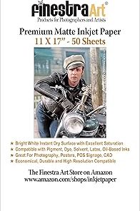 11" X 17" Premium Arctic Matte Inkjet Photo Paper - 50 Sheets