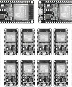 10pcs ESP32 ESP-32S Development Board ESP-WROOM-32 Module 2.4GHz Dual-Mode WiFi + Bluetooth Processor 2-in-1 Dual Cores Microcontroller Integrated Chip CP2102 for Arduino IDE