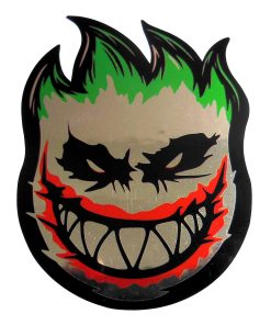 10 Pieces of Spitfire Flame Head Joker Sticker 60mmW x 80mmH / 3 1/8H x 2 3/8W [C50x10]