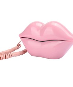 Zunate European Creative Lip Telephone, Fashionable Funny Multi-Functional Desktop Landline Phone for Home Office, Decoration Gift()