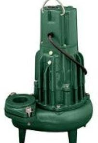 Zoeller 282-0025, Model I282, Waste-Mate 280 Series, Sewage Submersible Pump, 1/2 HP, 208 Volts, 1 Phase, 6.1 Amps, 2" Flanged Discharge, 127 GPM Max, 25 ft Max Head, 15 ft Cord, Manual, Single Seal