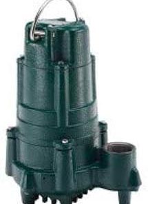 Zoeller 4145-0004, Model E4145, Sump/Effluent Double Seal Pump, 3/4 HP, 230 Volts, 1 Phase, 6 Amps, 1-1/2" NPT Discharge, 61 GPM Max, 74 Max Head, 20 ft Cord, Manual