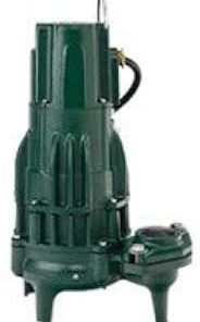 Zoeller 292-0044, Model F292, Waste-Mate 290 Series, High Head Sewage Submersible Pump, 1/2 HP, 230 Volts, 3 Phase, 5.2 Amps, 2" NPT Flanged Discharge, 135 GPM Max, 40 ft Max Head, 20 ft Cord, Manual