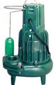 Zoeller 382-0002, Model N282, Waste-Mate 280 Series, Sewage Pump, 1/2 Hp, 115 Volts, 1 Phase, 3" Flanged Discharge, 125 GPM Max, 25 ft Max Head, 15 ft Cord, Manual, Single Seal