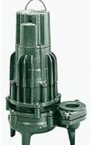Zoeller 4292-0012, Model J4292, Waste-Mate 290 Series, High Head Sewage Pump, 1/2 HP, 200-208 Volts, 3 Phase, 2" NPT Flanged Discharge, 140 GPM Max, 42 ft Max Head, 20 ft Cord, Manual, Double Seal