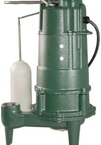 Zoeller 805-0006, Model BE805, Shark Series, Grinder Pump with Piggyback Float Switch, 3/4 HP, 230 Volts, 1 Phase, 1-1/4" NPT Vertical Discharge, 40 GPM Max, 45 ft Max Head, 15 ft Cord, Automatic