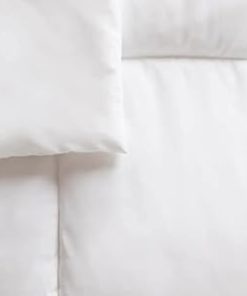 1 Piece Cream White Comforter Twin Size 68 inches Wide x 88 inches Long Down Alternative Baffle Box Construction Solid Color | All Season Farmhouse Bedding Glamorous Extra Soft Ultra Plush Smooth