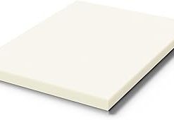 Zayton, 3-Inch High Density Medium Firm Foam Mattress Topper, CertiPUR-US Certified for Superior Comfort and Support, Full, White