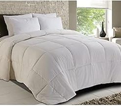 1 Piece Fluffy Down Alternative Comforter King Cooling Lightweight Traditional Beautiful Modern Contemporary Box Stitch Timeless Aesthetic Light Grey Bedding Ultra Soft Plush Cozy All Season Elegant