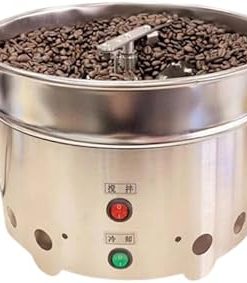 110V Household Small Coffee Bean Cooling Machine High Suction Stainless Steel Cooler Cooling Plate with Filter 94W 15RPM