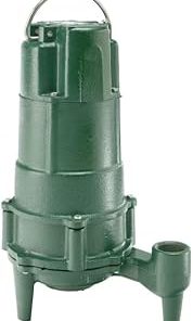 Zoeller 803-0004, Model E803, Shark Series, Grinder Pump, 1/2 HP, 230 Volts, 1 Phase, 1-1/4" NPT Vertical Discharge, 35 GPM Max, 35 ft Max Head, 15 ft Cord, Manual