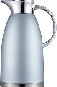 1.8L Thermal Jug Double‑Wall Stainless Steel Baking Paint Vacuum Insulation Kettle for Coffee Tea-Blue