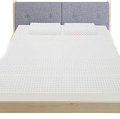 100% Natural Premium Latex Mattress Topper with Cotton Cover, Mattress Topper for Back Pain with Removable & Washable Bamboo Viscose,7.5cm/3in,180x200cm(71x79in)