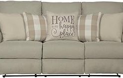 Zoey Dark Graphite Power Loveseat with Dual Recliners, Hidden Storage, and USB Charging Station