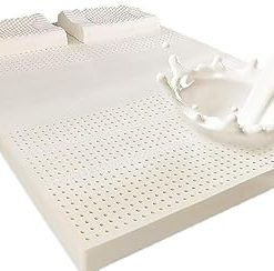 100% Natural Latex Mattress,Thick Soft Mattress Topper Portable Relieves Pressure, Organic Latex Mattress Cover,7.5cm/3in,120x200cm(47x79in)