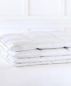 1 Piece White Pom Pom Fringe Pinch Pleated Comforter | 1000 Thread Count 100% Egyptian Cotton, Super Soft (Oversized Super King Size Purple Color) 550 GSM Filling