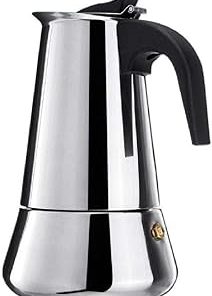 100/200/300/400ML Stainless Steel Coffee Pot Moka Coffee Maker Teapot Mocha Stovetop Tool Filter Percolator Cafetiere