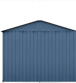 10ftx12ft Metal Outdoor Garden Storage Shed with Hinged Door, House Garden Tool Storage Shed with 2 Vents & 1 Window, Bike Shed for The Garden, Outdoor, Backyard