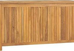 Yunir Outdoor Storage Shed, Waterproof Wooden Storage Shed, 44.9 x 19.7 x 22.8 inches, Large Chest, PE Bag Inside, for Garden, Shed, Garage,Brown