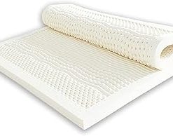 100% Natural Latex Mattress, Thick Soft Mattress Topper Portable Relieves Pressure, Organic Latex Mattress Cover,4in,100x190cm(39x75in)